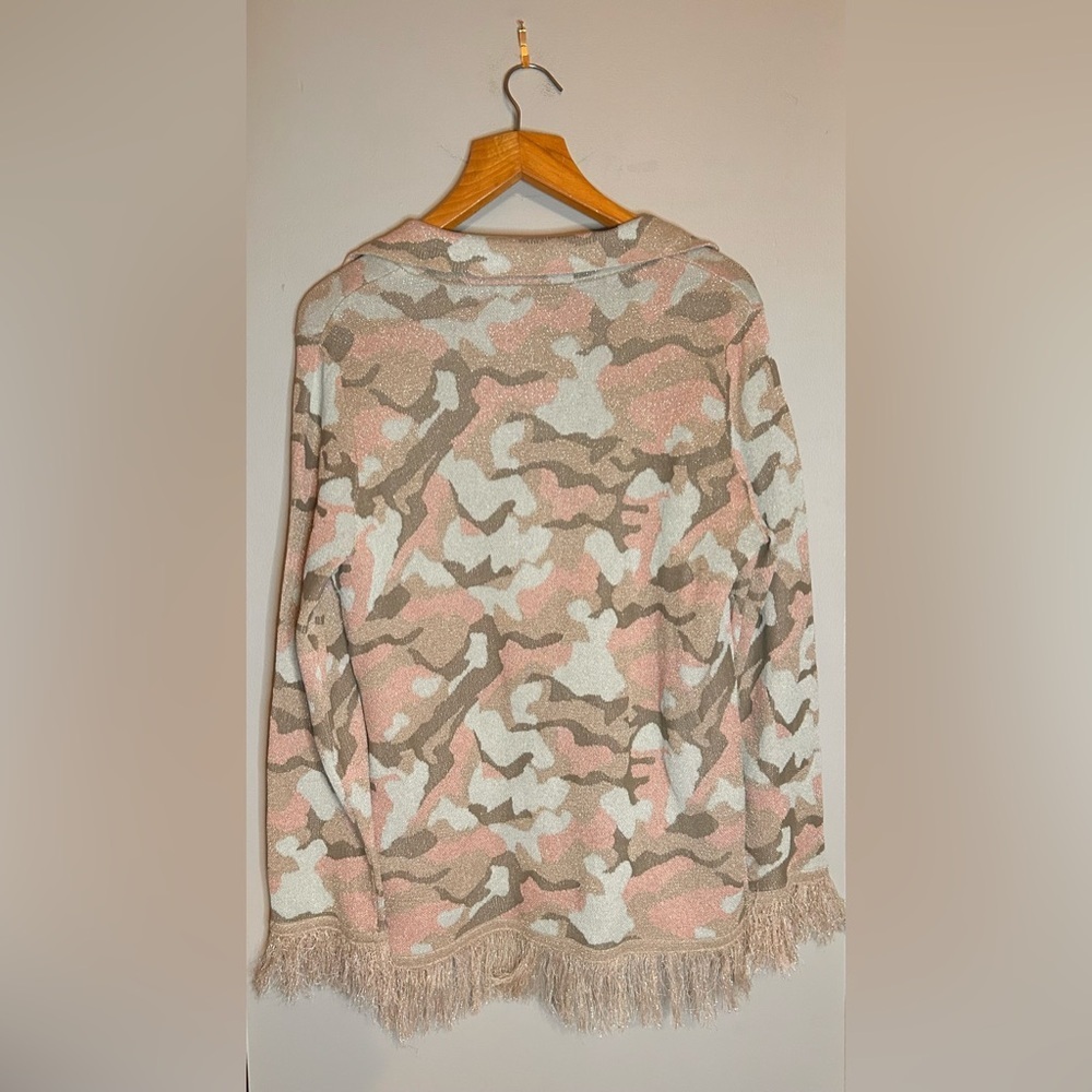 Knit cardigan with fringe - Picture 7 of 14